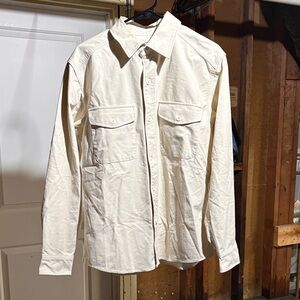 Uniqlo Beige Casual Shirt with built in flex